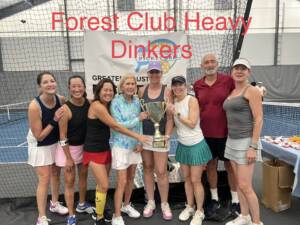 SPRING 2023 Co-ed 3.0 winners Heavy Dinkers - Forest Club - Captain Amy Gissel