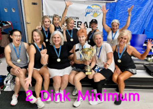 SPRING 2024 Women's 3.0 winners 2 Dink Minimum - Houston Badminton Center - Captain Lisa Smith